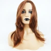 Cross-border e-commerce European and American wigs for women, mid-length brown synthetic fiber headwear, medium-length curly hair for foreign trade, overseas hair agency Item Picture